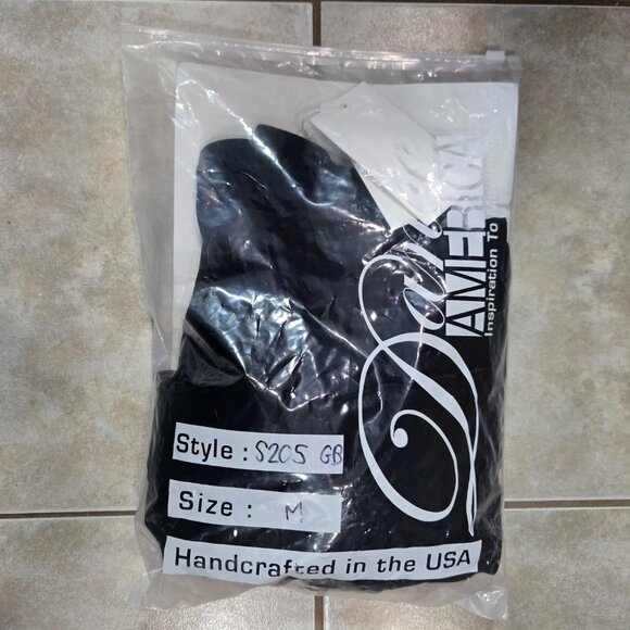 NWT Dance America Black Simple Skirt with Gold Butterflies Medium - Picture 5 of 5